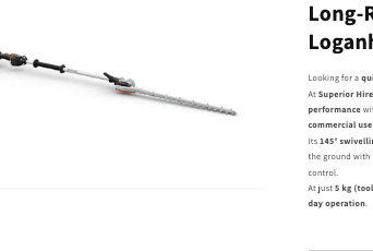 Long Hedge Trimmer 24" (Battery)